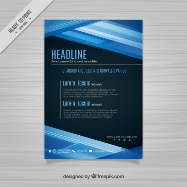 Free Vector Modern Flyer Template