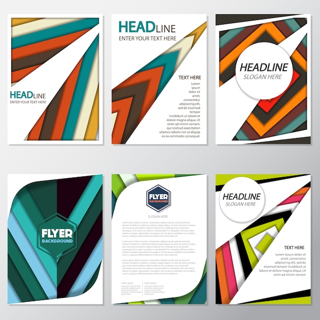 Download Vector Modern Flyers Collection Vectorpicker