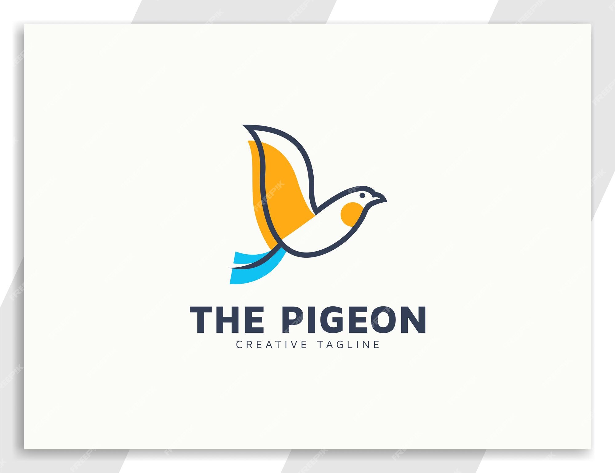 Premium Vector Modern Flying Bird Logo Illustration