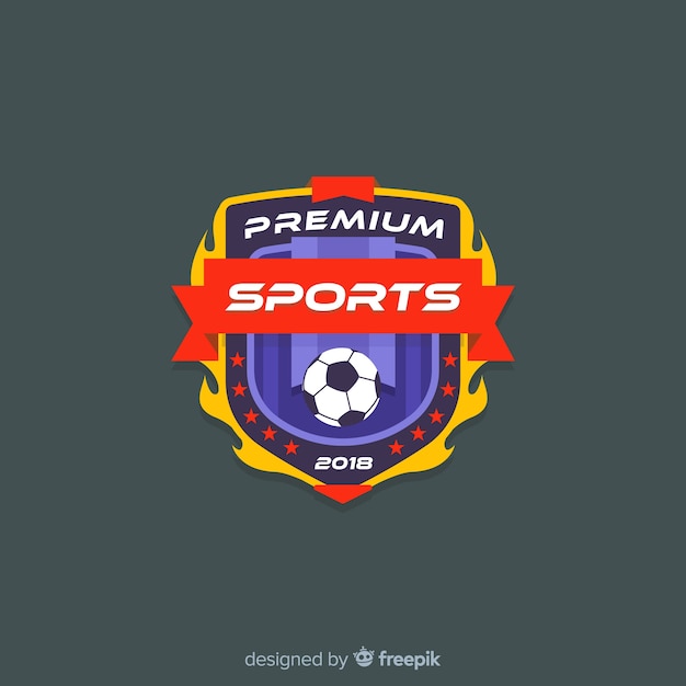 Download Free Modern Football Team Logotype Template Free Vector Use our free logo maker to create a logo and build your brand. Put your logo on business cards, promotional products, or your website for brand visibility.