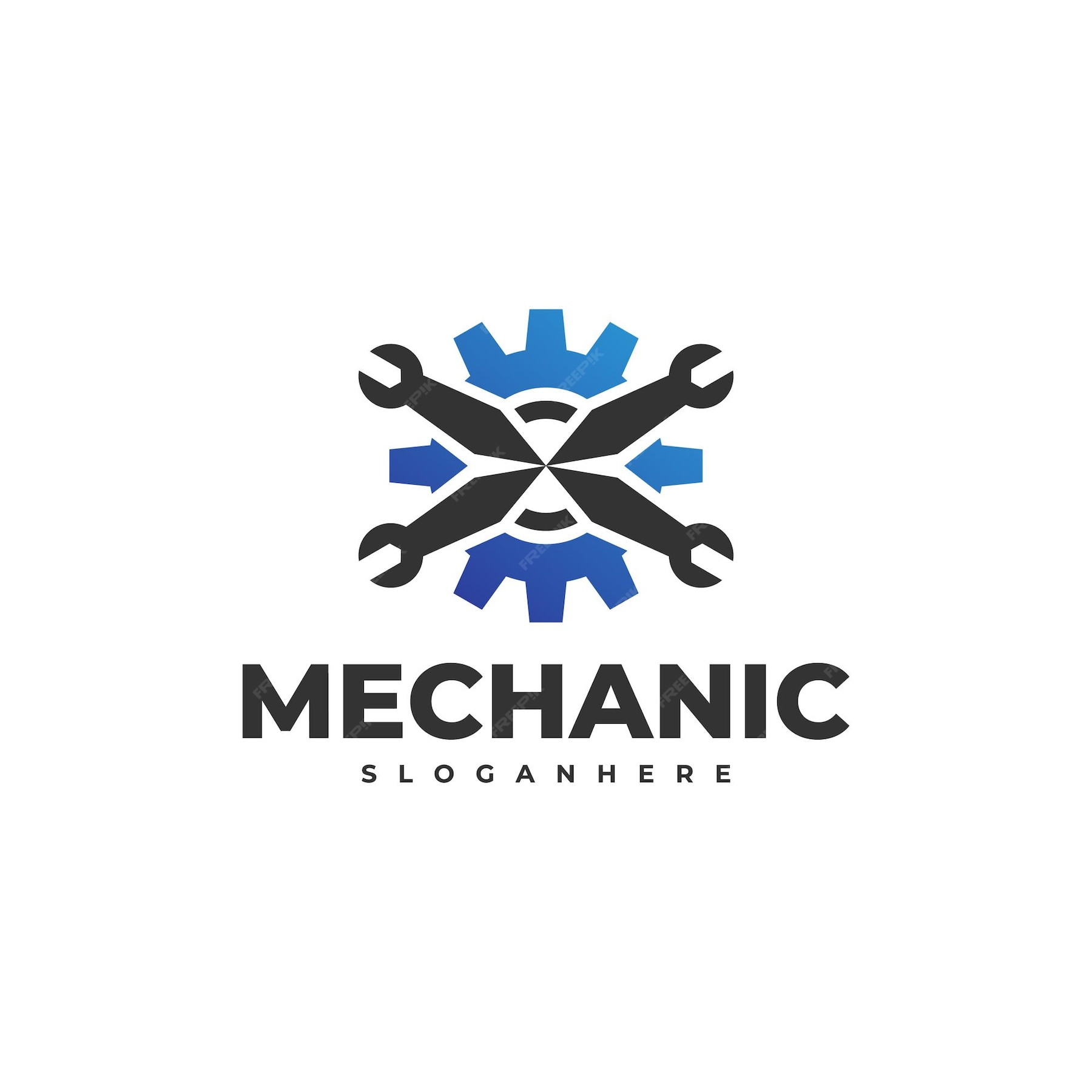 Premium Vector | Modern gear logo in tech style