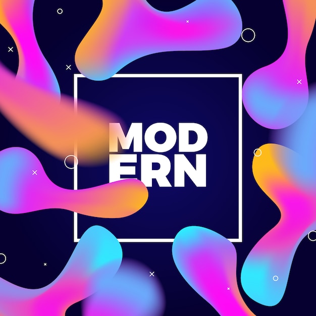 Premium Vector Modern Gradient Fluid Vector 4815