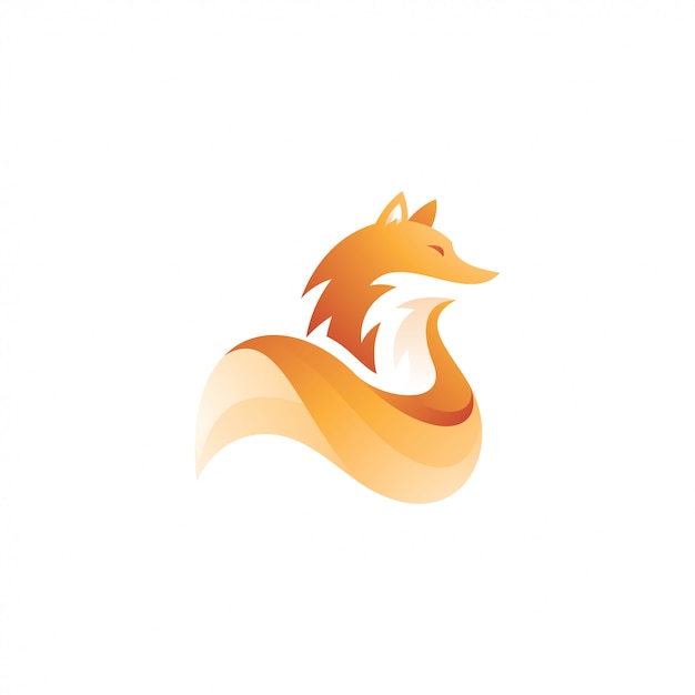 Download Free Modern Gradient Fox Tail Animal Mascot Logo Premium Vector Use our free logo maker to create a logo and build your brand. Put your logo on business cards, promotional products, or your website for brand visibility.