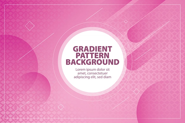 Modern gradient pattern shape background Premium Vector