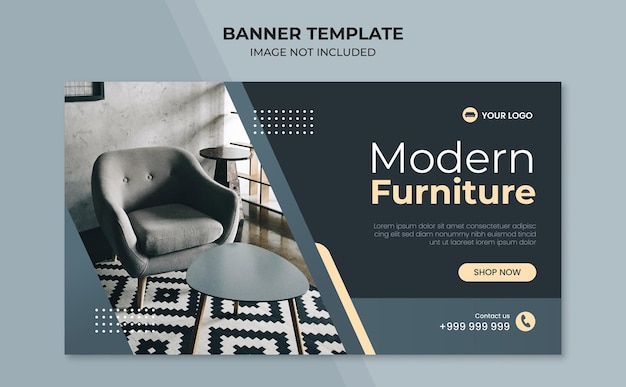 Premium Vector Modern Home Furniture Banner Template