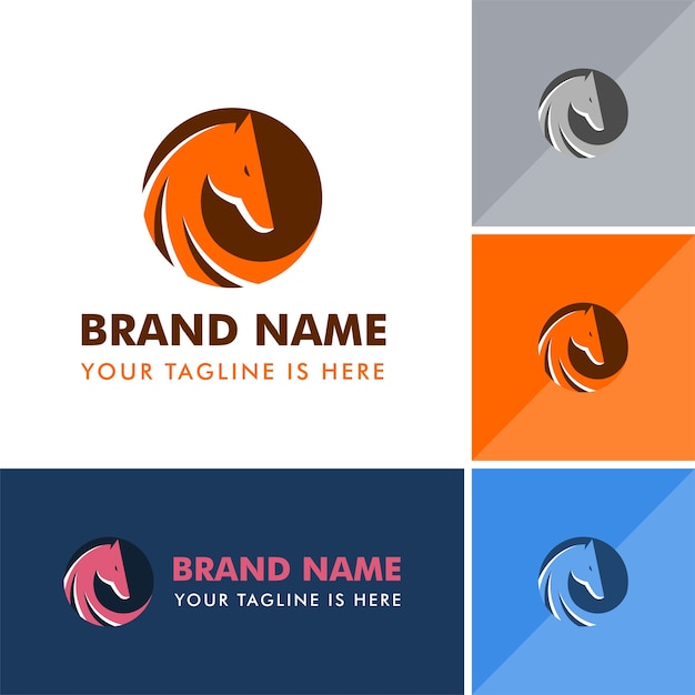 Download Free Modern Horse Logo Premium Vector Use our free logo maker to create a logo and build your brand. Put your logo on business cards, promotional products, or your website for brand visibility.