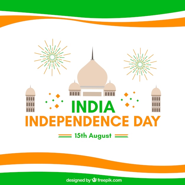 Free Vector | Modern indian independence day background