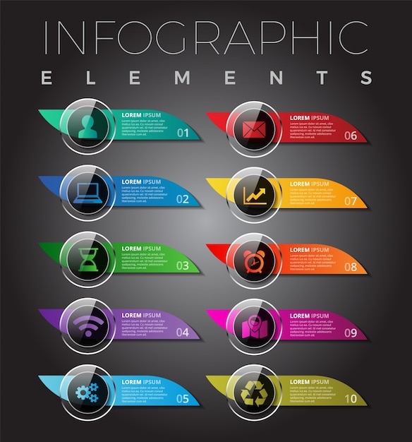 Download Premium Vector | Modern infographic elements / mobile ...