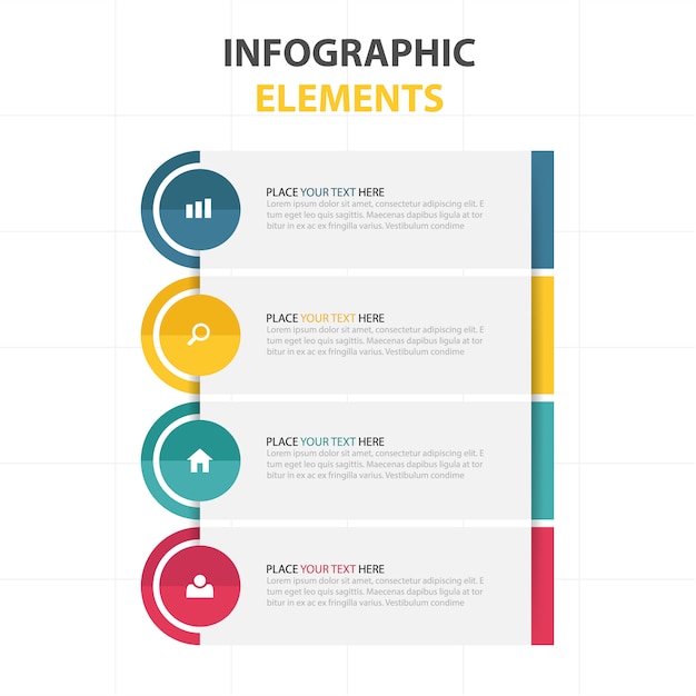 infographic show three colors in one shape