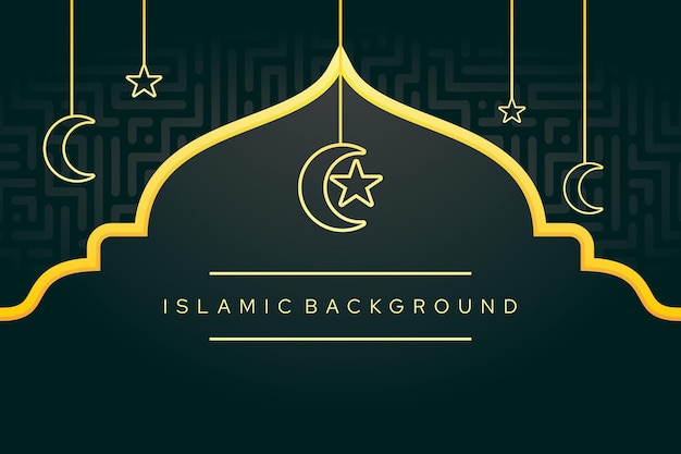 Premium Vector | Modern Islamic Background Design Suitable For Giftcard ...