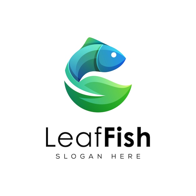 Download Free Modern Leaf With Fish Logo Premium Vector Use our free logo maker to create a logo and build your brand. Put your logo on business cards, promotional products, or your website for brand visibility.