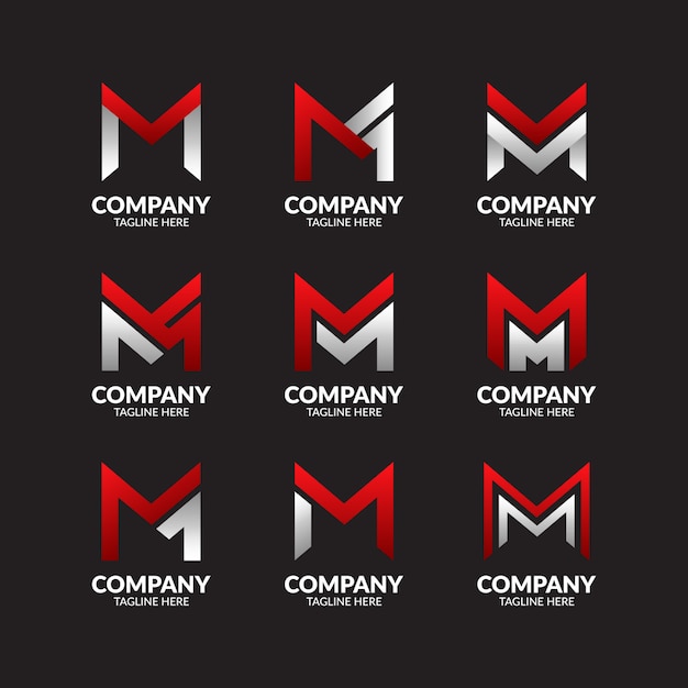 Download Free Modern Letter M Logo Collection Premium Vector Use our free logo maker to create a logo and build your brand. Put your logo on business cards, promotional products, or your website for brand visibility.