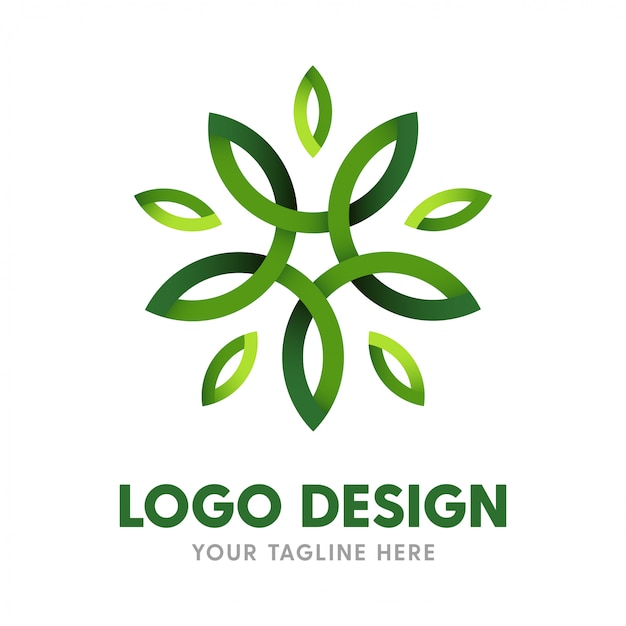 Download Free Modern Logo Design In Green Color Premium Vector Use our free logo maker to create a logo and build your brand. Put your logo on business cards, promotional products, or your website for brand visibility.