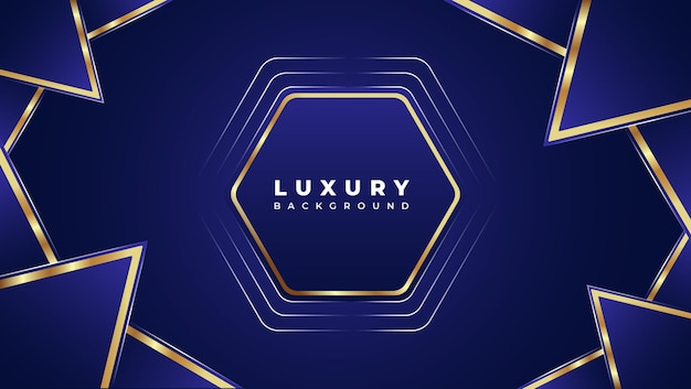 Premium Vector | Modern luxury blue geometric shape background with ...