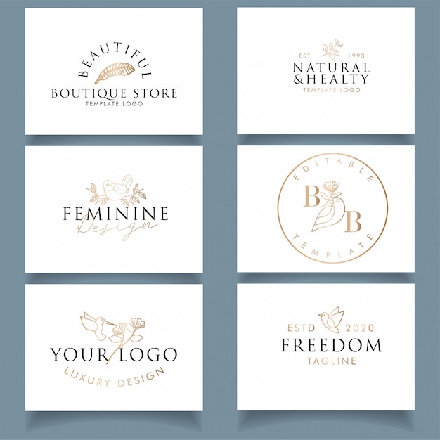 Download Free Modern Luxury Business Card Design With Editable Feminine Bird Use our free logo maker to create a logo and build your brand. Put your logo on business cards, promotional products, or your website for brand visibility.