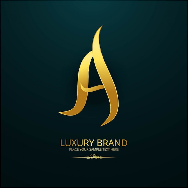 Free Vector | Modern luxury letter a logo