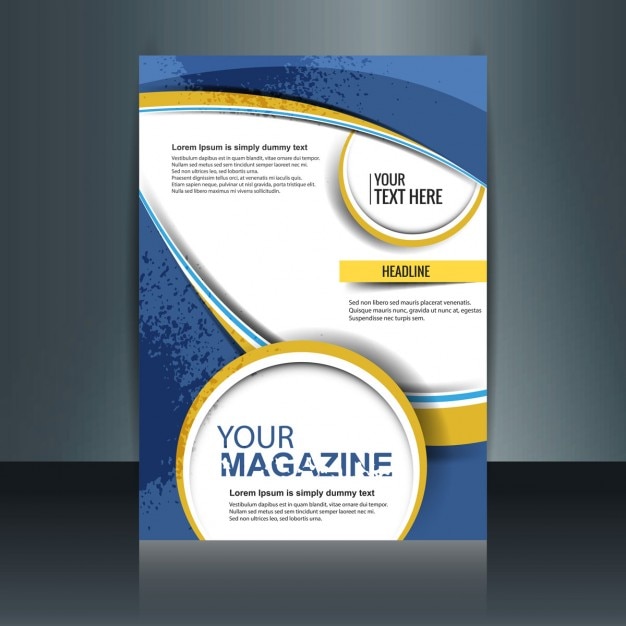 Free Vector | Modern magazine cover