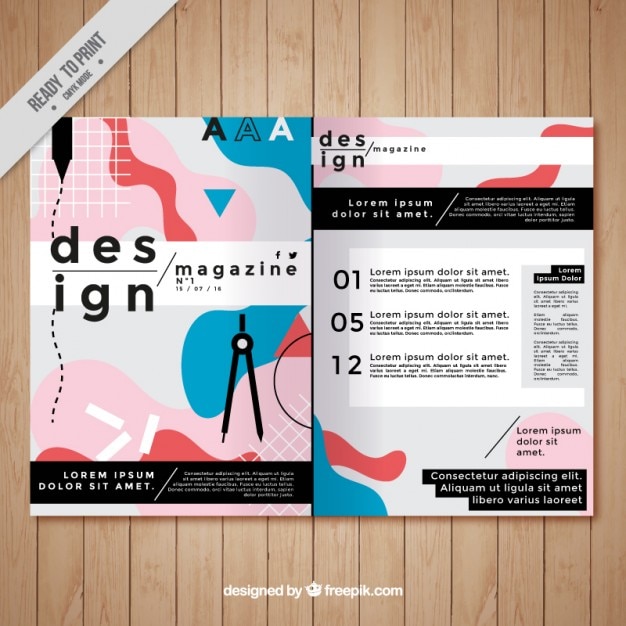 Download Free Download This Free Vector Modern Magazine Template Use our free logo maker to create a logo and build your brand. Put your logo on business cards, promotional products, or your website for brand visibility.