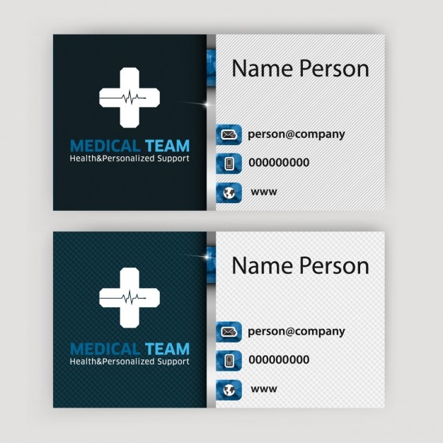 Download Free Modern Medical Team Business Card Free Vector Use our free logo maker to create a logo and build your brand. Put your logo on business cards, promotional products, or your website for brand visibility.