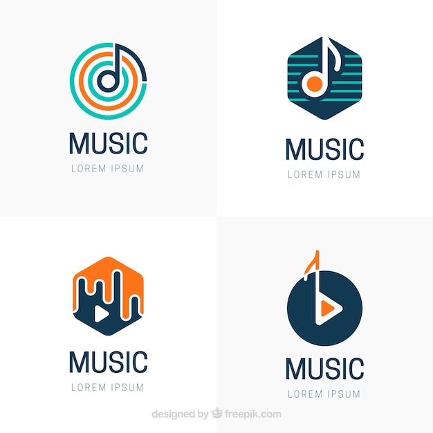 Modern music logo | Free Vector