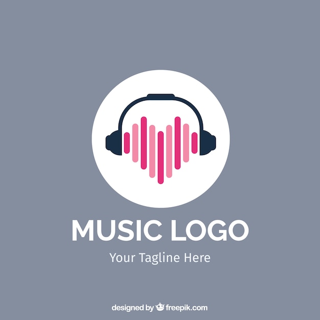 Free Vector | Modern music logo