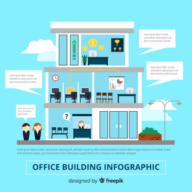 Modern office building background