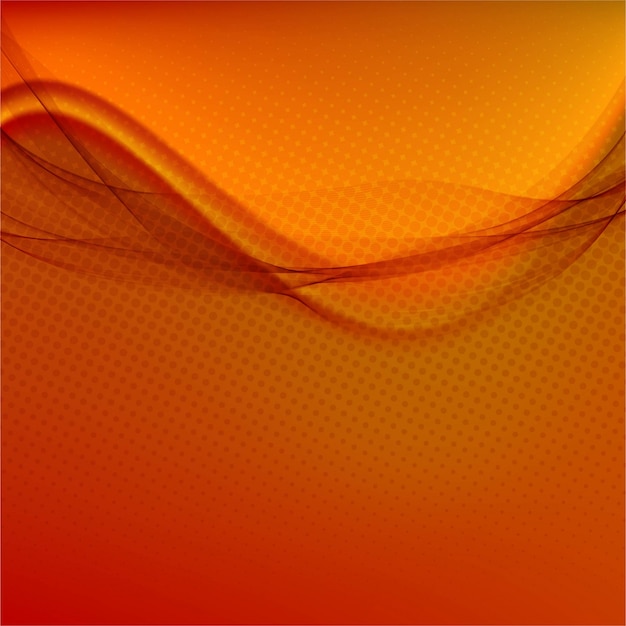 Free Vector | Modern orange wavy background