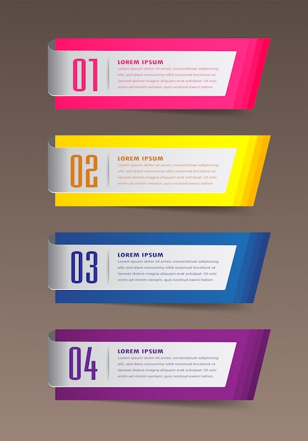 Premium Vector | Modern paper text box template, banner infographic