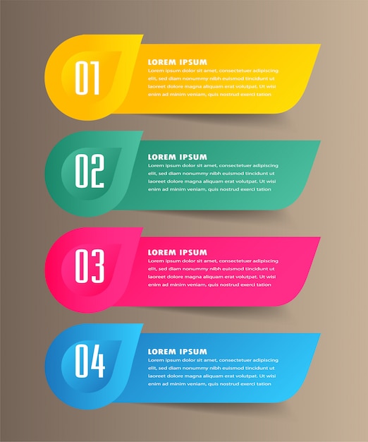 Premium Vector | Modern paper text box template, banner infographic