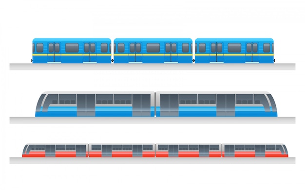 modern train set