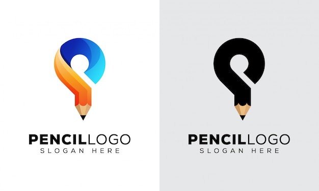 Download Free Modern Pencil With Letter P Logo Premium Vector Use our free logo maker to create a logo and build your brand. Put your logo on business cards, promotional products, or your website for brand visibility.