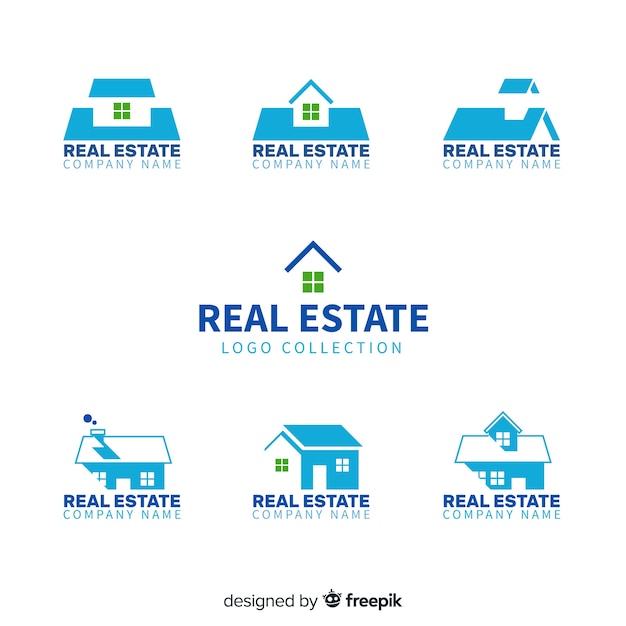 Download Modern Real Estate Agent Logo Ideas PSD - Free PSD Mockup Templates