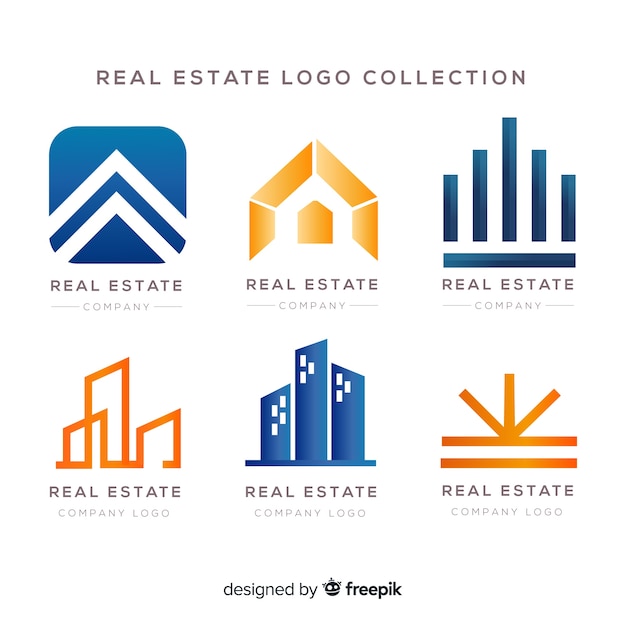 Download Modern Real Estate Company Logo PSD - Free PSD Mockup Templates