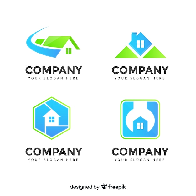 Download Free Download Free Modern Real Estate Logo Collectio Vector Freepik Use our free logo maker to create a logo and build your brand. Put your logo on business cards, promotional products, or your website for brand visibility.