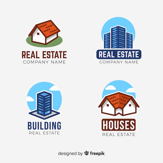 Download Free Download This Free Vector Modern Real Estate Logo Collection Use our free logo maker to create a logo and build your brand. Put your logo on business cards, promotional products, or your website for brand visibility.