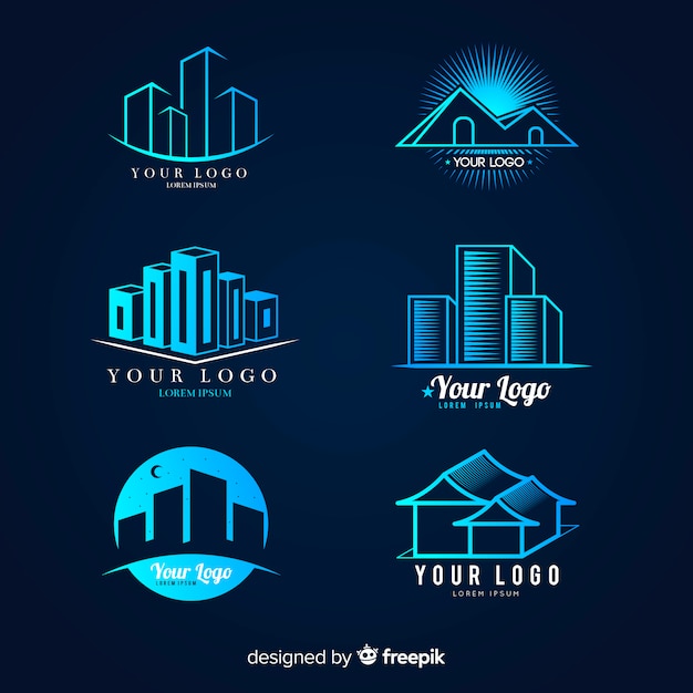Download Free Download Free Modern Real Estate Logo Collection Vector Freepik Use our free logo maker to create a logo and build your brand. Put your logo on business cards, promotional products, or your website for brand visibility.
