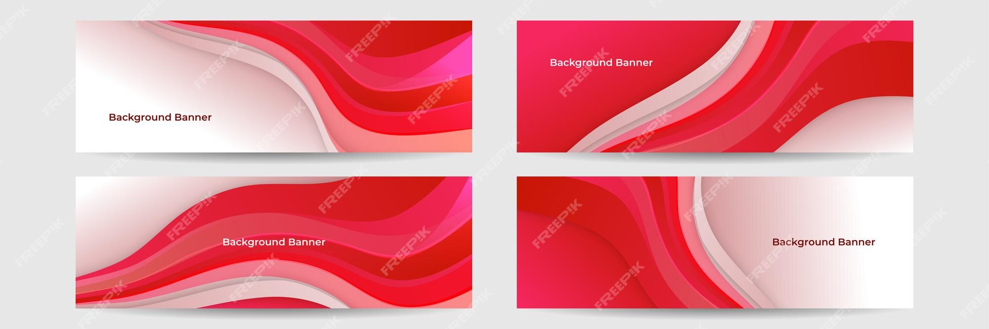 Premium Vector | Modern red abstract banner background