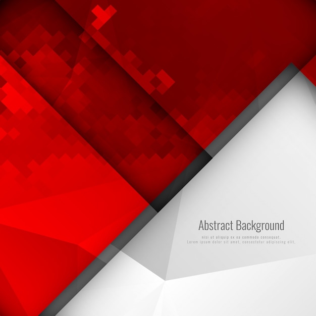 Free Vector | Modern red geometric background