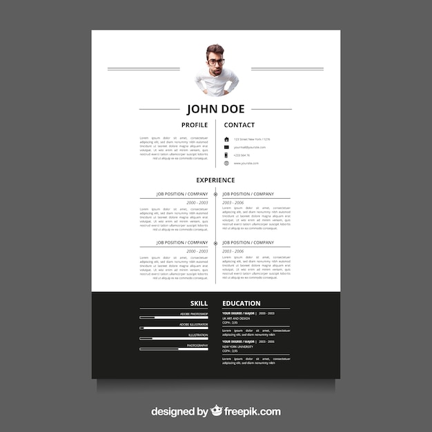 resume modern template free