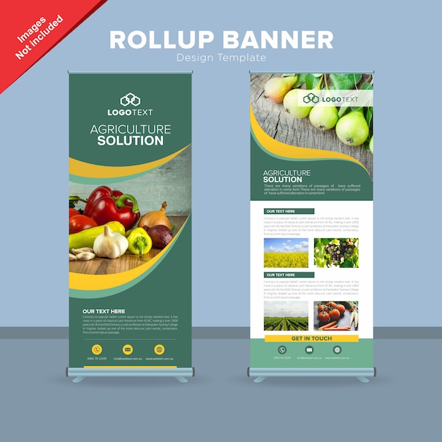 Premium Vector Modern Rollup Banner Design Template