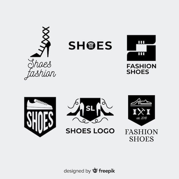 Download Free Modern Shoe Logo Collection Free Vector Use our free logo maker to create a logo and build your brand. Put your logo on business cards, promotional products, or your website for brand visibility.