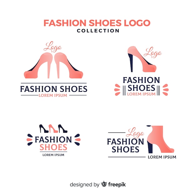 Download Free Modern Shoes Logo Template Collection Free Vector Use our free logo maker to create a logo and build your brand. Put your logo on business cards, promotional products, or your website for brand visibility.