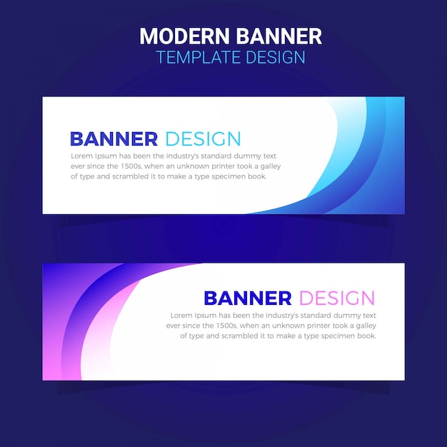 Premium Vector Modern simple  business banner  template  web