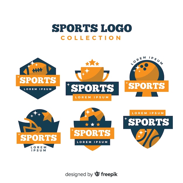 Collezione Logo Sport Moderno Vettore Gratis