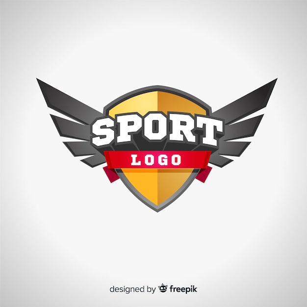 Download Free Modern Sport Logo Template With Abstract Design Free Vector Use our free logo maker to create a logo and build your brand. Put your logo on business cards, promotional products, or your website for brand visibility.