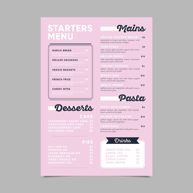 modern-starters-menu-template-free-vector