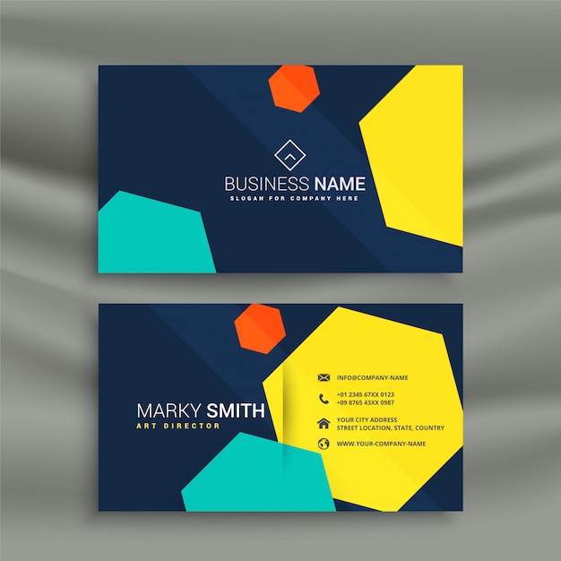 Modern stylish business card template