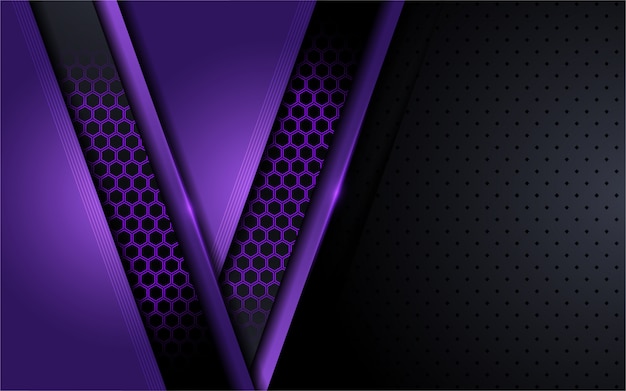 Premium Vector Modern Tech Purple Background With Abstract Style