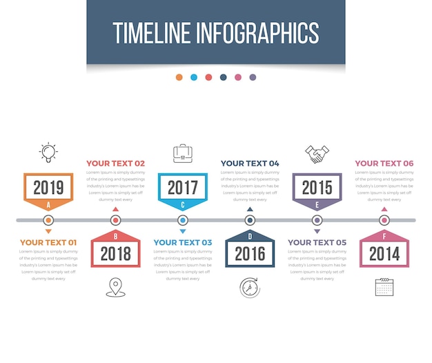 Premium Vector | Modern timeline infographics