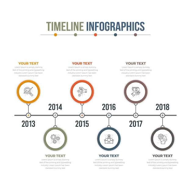 Premium Vector | Modern timeline infographics